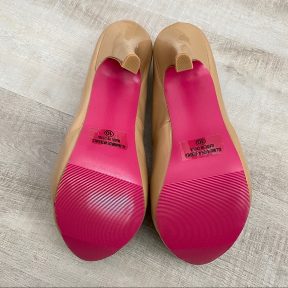 Nude AMI Clubwear Platform Peep-toe Heels - Picture 5 of 10